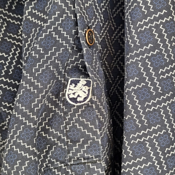 Nat Nast Silk Blend Button-Down Casual/Dress Shirt size Large - Picture 7 of 8